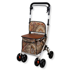 Andador con Asiento y Cesta Estampado